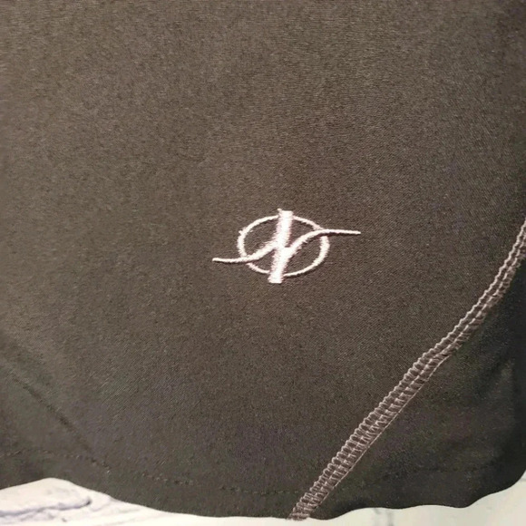 Nordic Track Drawstring Black Skort Double Pleated Size Women's Large - Picture 2 of 8